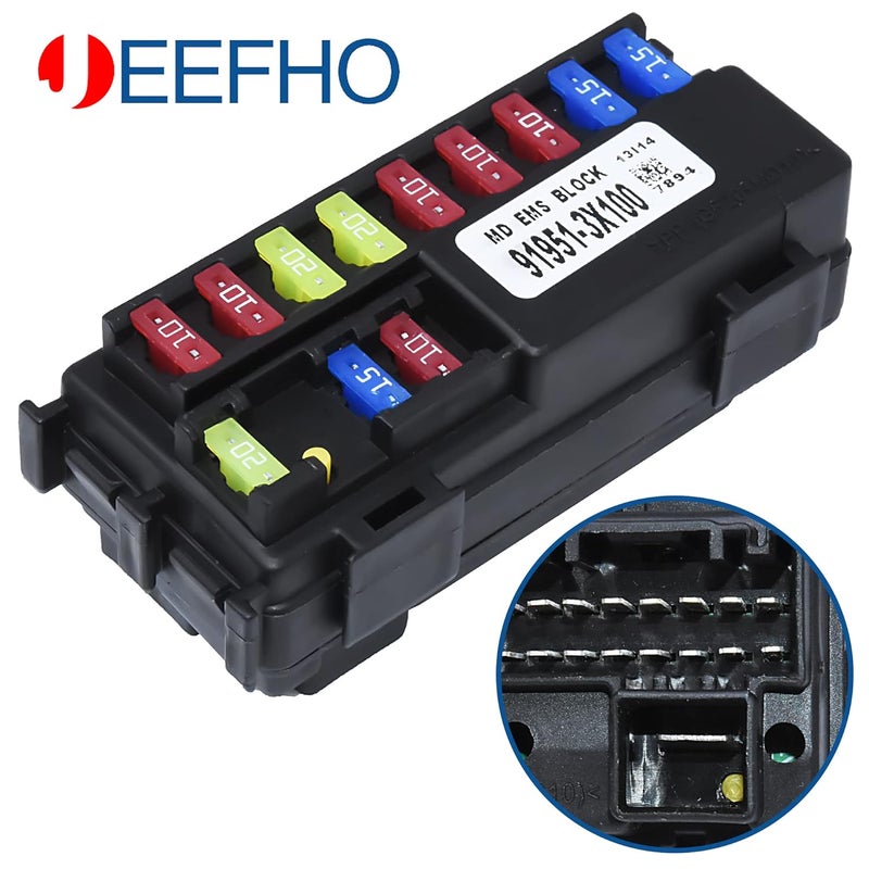 JEEFHO 91951-3X100 صندوق فيوز صغير للمحرك متوافق مع هيونداي إيلانتر 2014 2015 2016، بديل# 919513X100، 91951 3X100، 91951-3X100 - Image 2